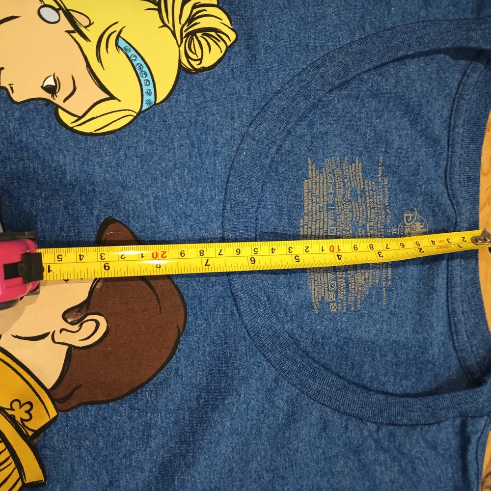 Disney Cinderella/Prince Charming Blue Tee with Gold Logo XL - Picture 7 of 8